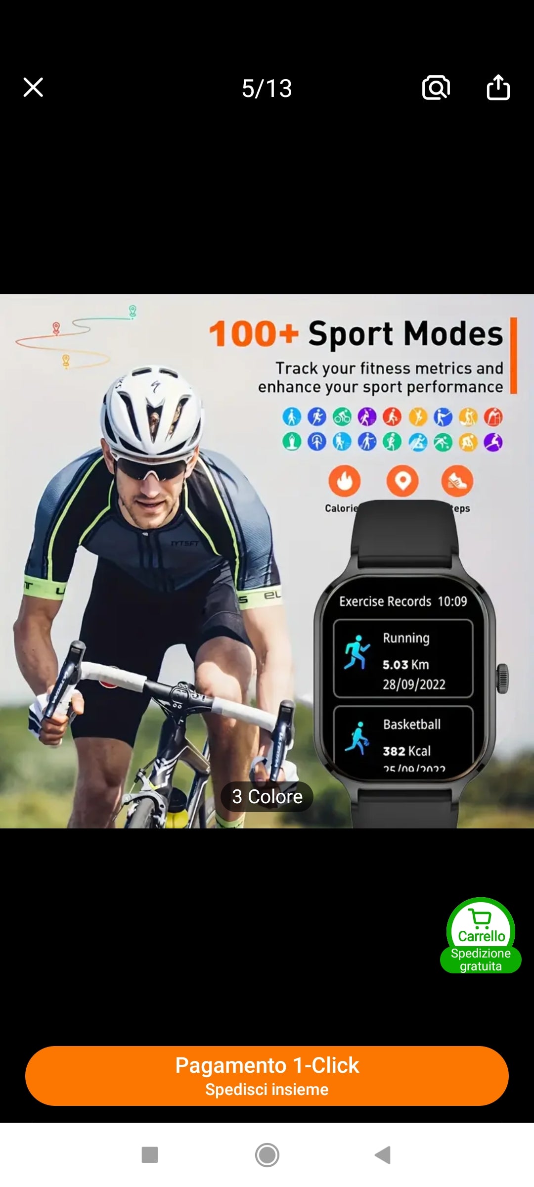 SMARTWATCH NERO