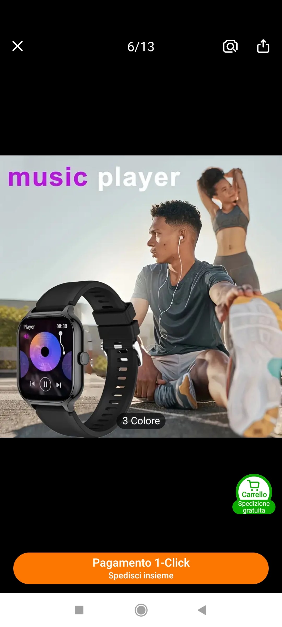 SMARTWATCH NERO