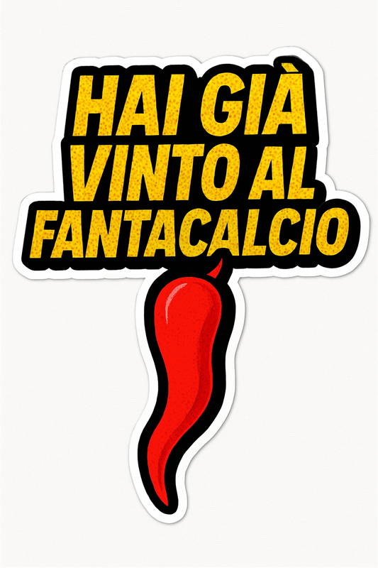 STIKERS "HAI GIA' VINTO AL FANTACALCIO!"
