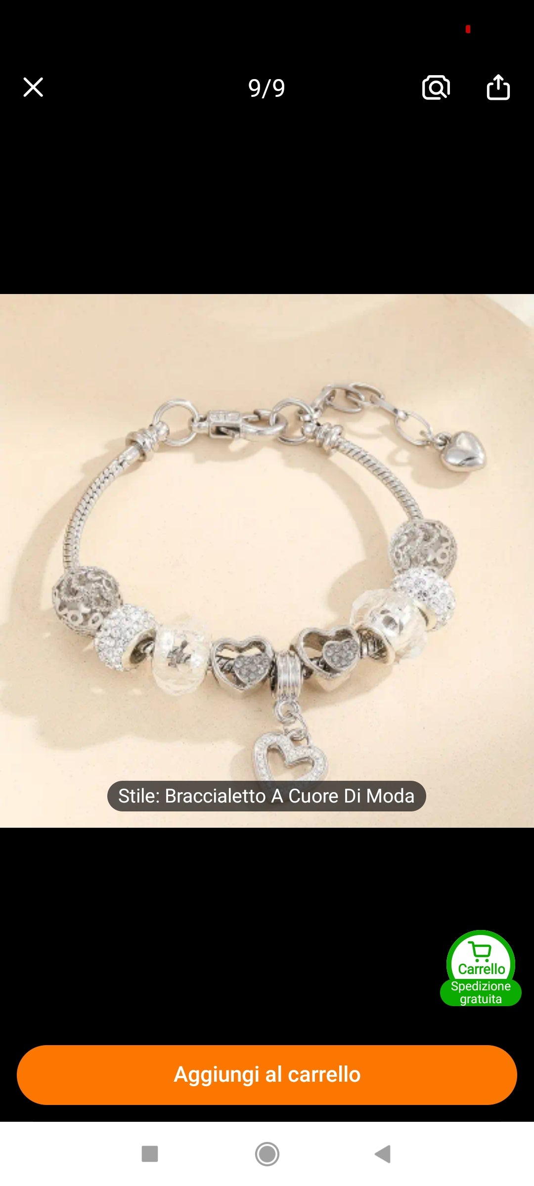 BRACCIALETTO COMPONIBILE STRASS